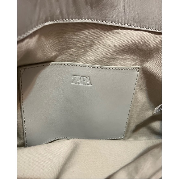 ZARA ~ HALF MOON LEATHER CROSSBODY BAG (NWT) - Picture 9 of 12